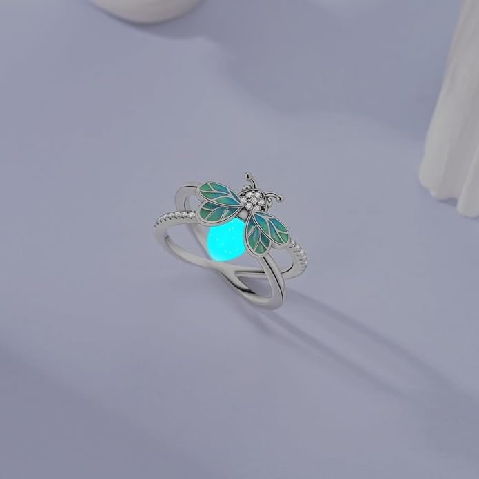 Bague Aile Enchantée avec Émail Coloré et Zircons