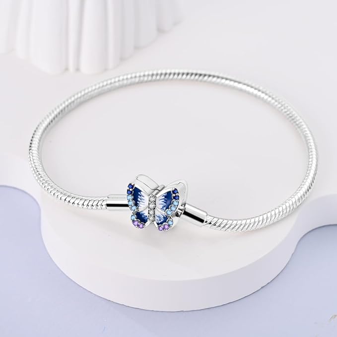Bracelet Papillon Bleu – Élégant & Symbolique