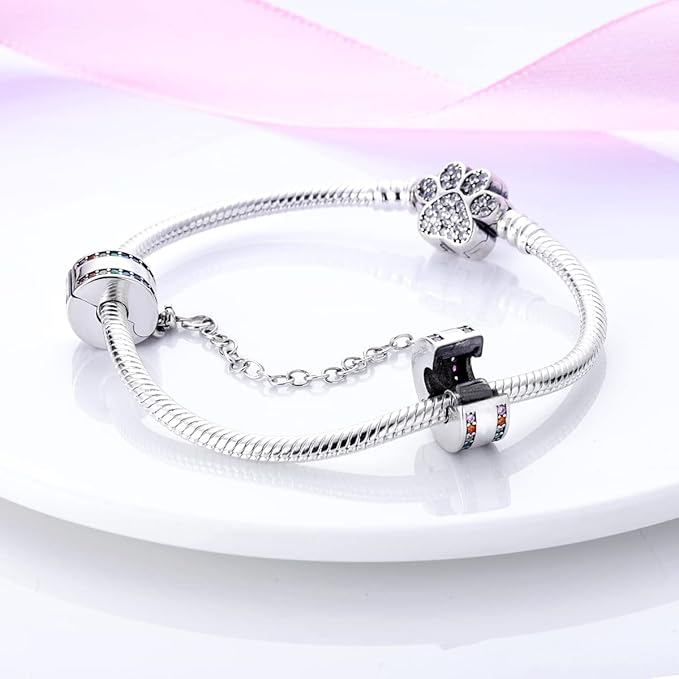 Chaîne de Sécurité Arc-en-Ciel – Style Coloré & Protection pour Bracelet