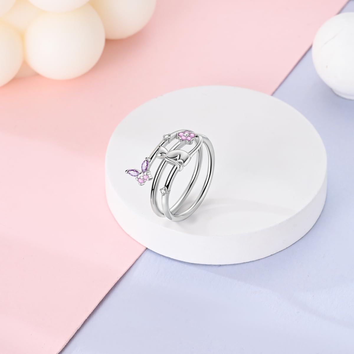 Bague Papillon Ruban Élégance Douce & Féminine