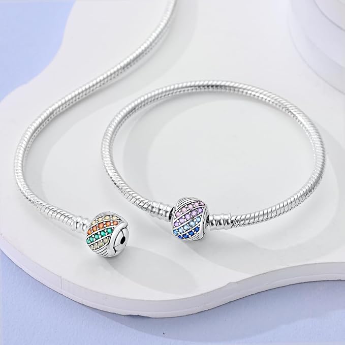 Bracelet Élégance Pastel – Cristaux Rose & Bleu, Féminité & Douceur