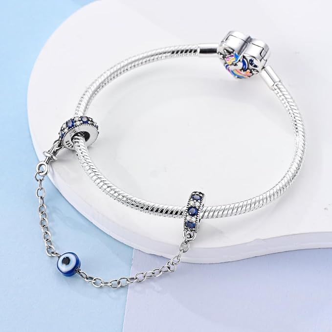 Chaîne de Sécurité Œil Protecteur – Protection & Style Élégant pour Bracelet