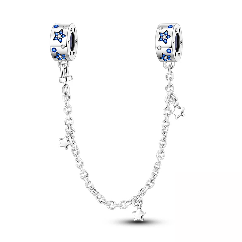 Chaîne de Sécurité Étoiles Célestes – Protection & Brillance Astrale