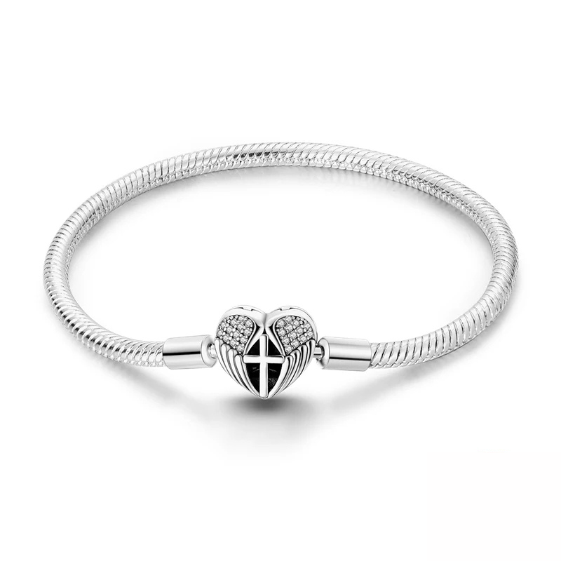 Bracelet Cœur Ange Protecteur – Foi, Amour & Protection Éternelle