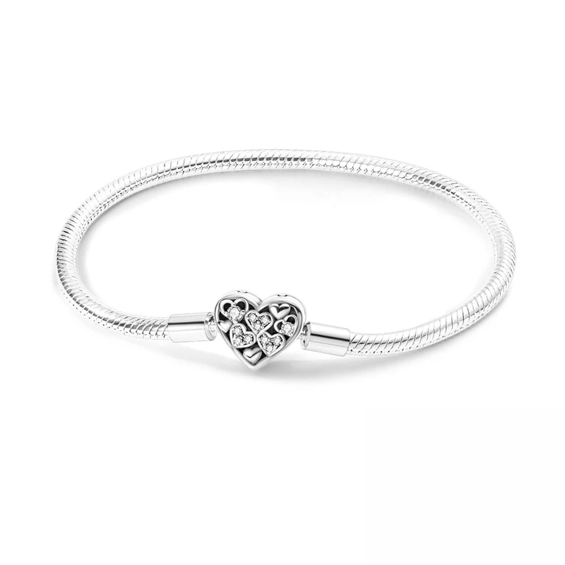 Bracelet Cœur Cristal – Élégant & Romantique