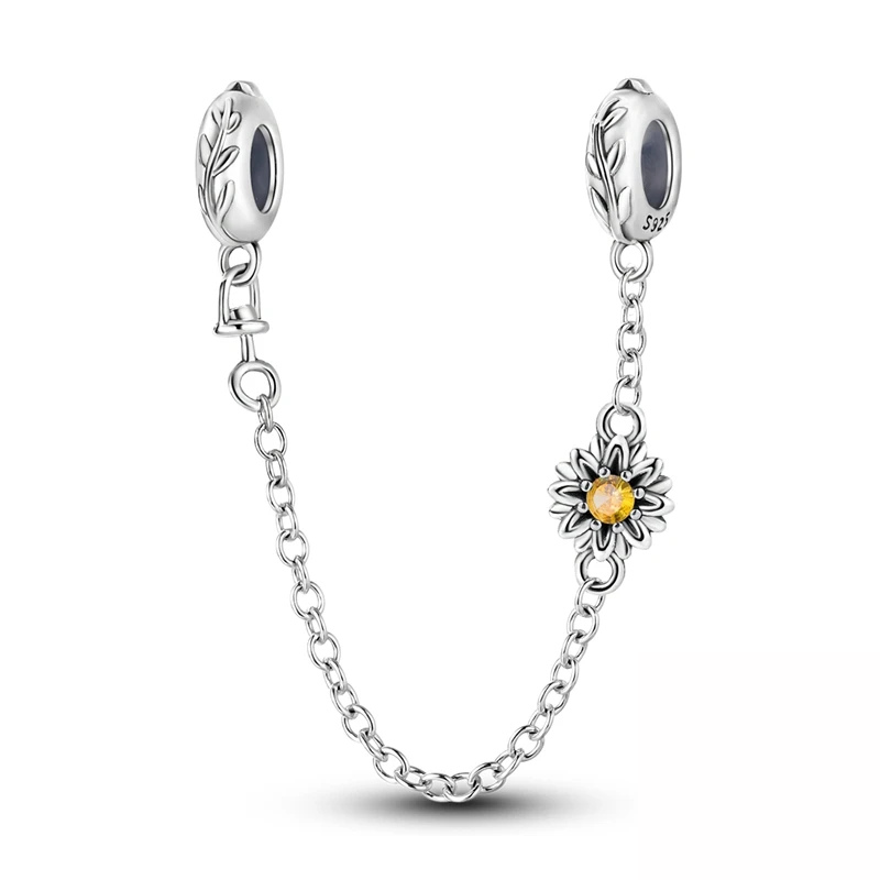 Chaîne de Sécurité Fleur de Tournesol – Protection & Élégance pour Bracelet