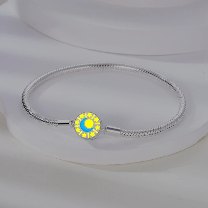 Bracelet Lune & Étoiles Lumineux – Soleil Éclatant