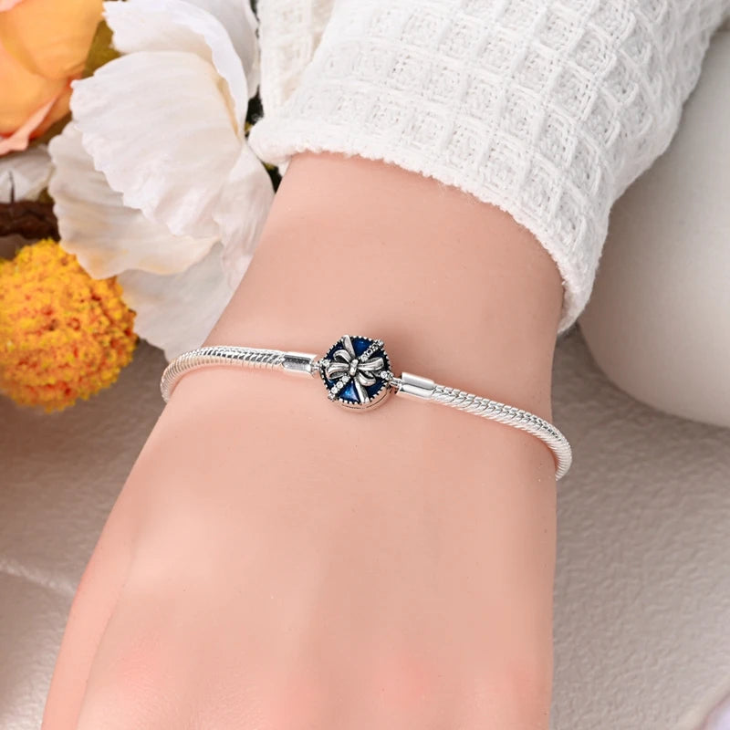 Bracelet Élégance Ruban Bleu - Raffiné & Intemporel