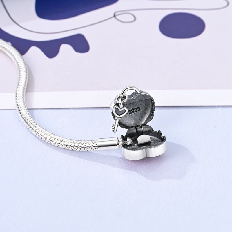 Bracelet Cœur Verrou & Clé - Symbole d’Amour et de Connexion
