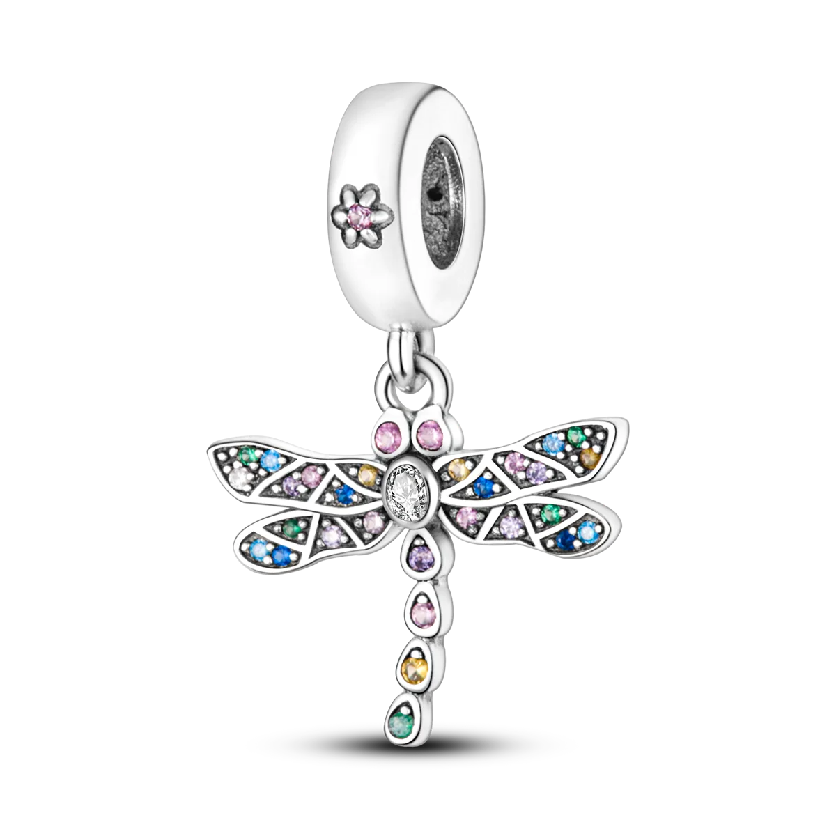 Charm Libellule Multicolore – Symbole de Transformation & Liberté