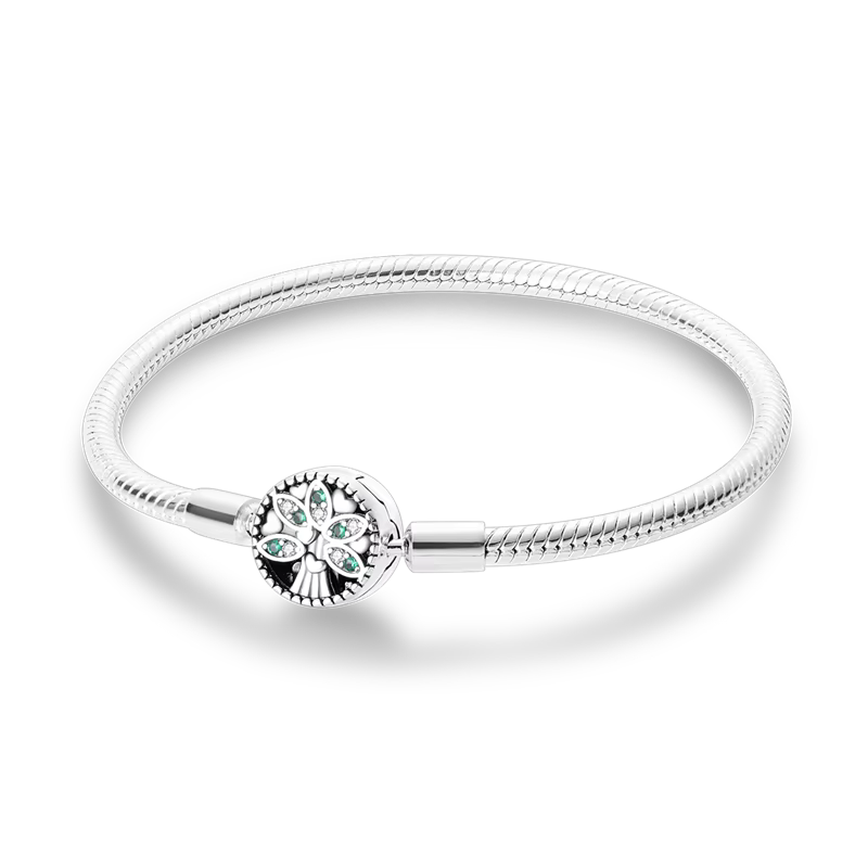 Bracelet Fleur Cristal Vert – Vitalité & Spiritualité